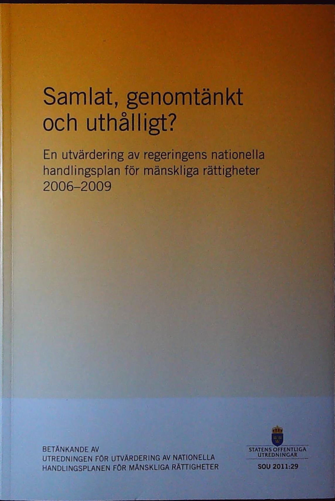 978 91 38 23560 7 91 38 23560 9 Samlat genomtankt och uthalligt